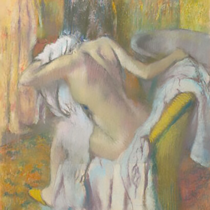 Edgar Degas, After the Bath, 1890-5, Pastel on wove paper
