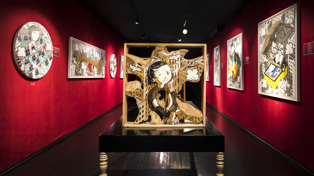 Millo, Do not open before 2023, installation view. Courtesy of Dorothy Circus Gallery, Rome