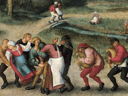 Épidémie dansante de 1518. Une succession de famines et d’épidémies, couplés aux croyances de l’époque ont favorisé la naissance et la propagation d’une maladie psychogène