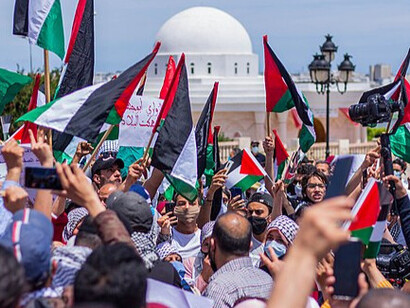Une manifestation en l'honneur de la Palestine dans la capitale tunisienne