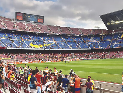 At the legendary Camp Nou stadium in Barcelona, Spain, a La Liga showdown unfolded on September 13, 2014, between FC Barcelona and Athletic Bilbao. The exhilarating match concluded with a 2-0 victory for FC Barcelona, Barcelona, Spain