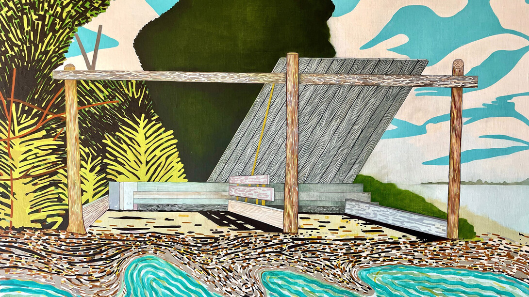 Brady Haston, Summer camp (detail), 2024. Courtesy of Red Arrow Gallery