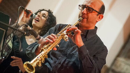 Max Fuschetto con Antonella Pelilli, foto Antonio Coppola