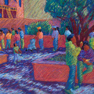 Tony Ortega, Viernes santo, Tierra sagrada (detail). Courtesy of William Havu Gallery