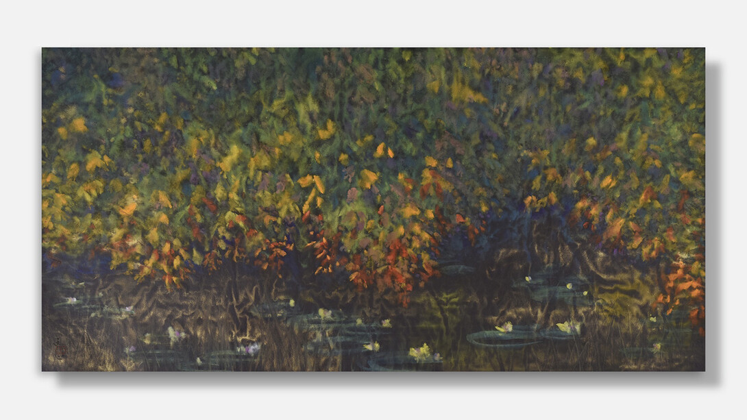Lily Pond in Early Autumn I_Wang Tingxin_ 2016 . Courtesy of Halcyon Gallery