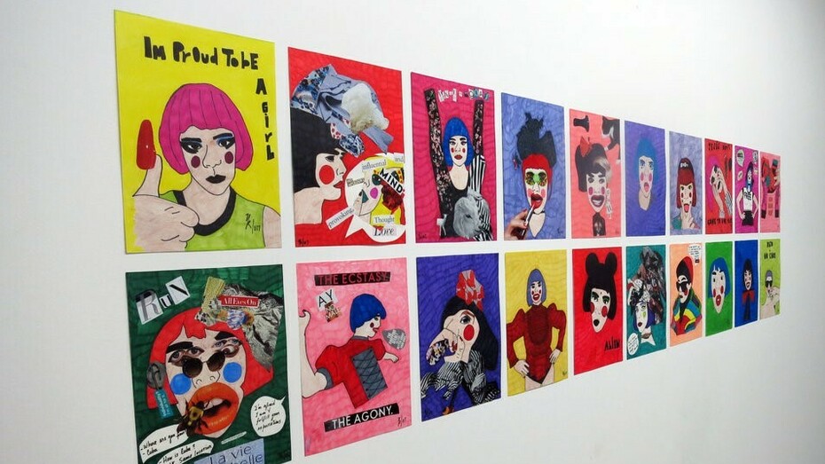 View from installation at the Fall Open Studios, NARS Foundation, New York, 2017