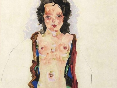 Egon Schiele liked to paint his female nude models in poses that made it look like their limbs were cut off