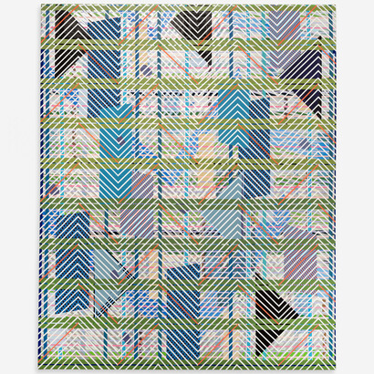 Kelley Johnson, Daydreaming, 2023, acrylic and flashe on canvas, 74x60 inches. Courtesy the artist and Fredric Snitzer Gallery