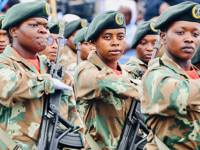 With every step synchronised, the uniformed members embody the essence of military tradition and the importance of unity in the face of regional challenges