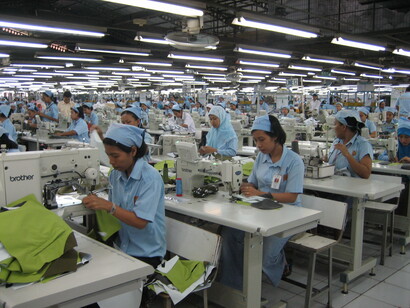 Producción de prendas en Asia para el mercado occidental