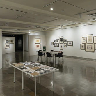 Gulammohammed Sheikh, Hand prints | Mind prints, exhibition view. Courtesy of Vadehra Art Gallery