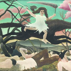 Henri Rousseau, La Guerre dit aussi La chevauchée de la Discorde/ La Guerra detta anche La
cavalcata della Discordia, 1894 ca., olio su tela, 114 x 195 cm, © RMN-Grand Palais (Musée d’Orsay)/Tony Querrec