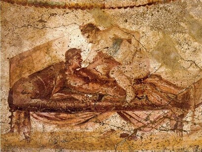 Pompeii. Fresco with sexual content