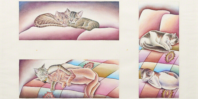 Judy Chicago's Pussies. Courtesy of Jessica Silverman Gallery