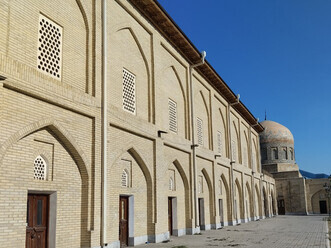 The Jami Mosque in Andjani, Uzbekistan, is considered one of the most important examples of Islamic architecture in Central Asia