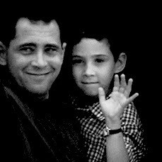 Elian con su padre