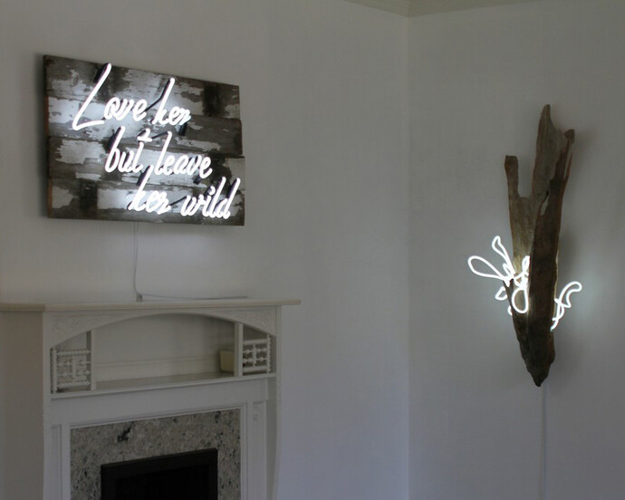Neon Sculpture. Courtesy of Porch Gallery