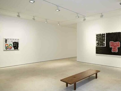 Recent paintings. Courtesy of Maruani Mercier