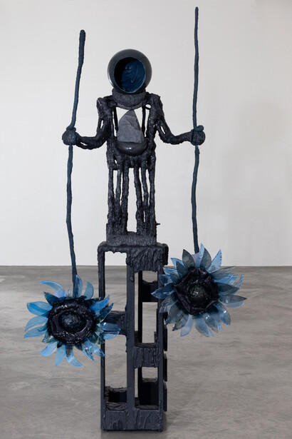 Siobhán Hapaska, The man with a stone in his stomach inverts sunflowers, 2026. Courtesy of Kerlin Gallery