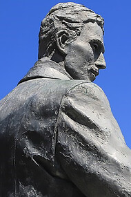 Nikola Tesla Statue in Niagara Falls, Ontario, Canada