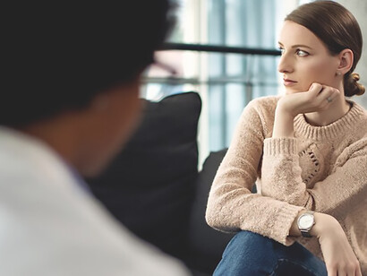 Discover an emotional therapy session as a woman seeks support from a mental health professional, navigating Exposure and Response Prevention (ERP) therapy to address Obsessive-Compulsive Disorder (OCD) and anxiety disorders