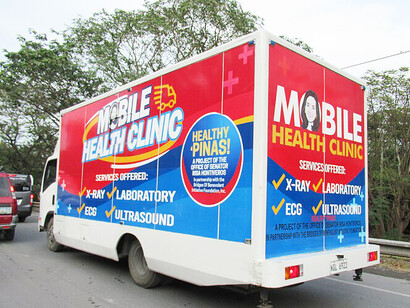 Risa Hontiveros' Mobile Health Clinic visiting Barangay Santa Rita, Guiguinto