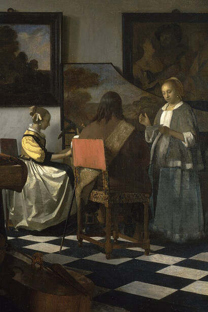 Johannes Vermeer, ​El concierto, 1663