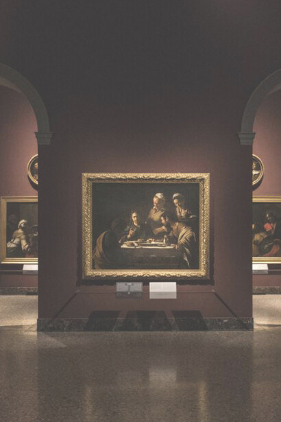 La "Cena in Emmaus" del Caravaggio, la versione esposta presso la Pinacoteca di Brera a Milano