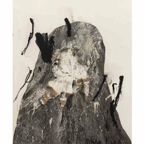 Shang Yang 《剩山图》- 7 (Carte de Montagne Gauche 7), 2014, Mixed media on canvas, 360 x 290 cm (141 3/4 x 114 1/8 in.), Courtesy Galerie Nathalie Obadia, Paris/Bruxelles