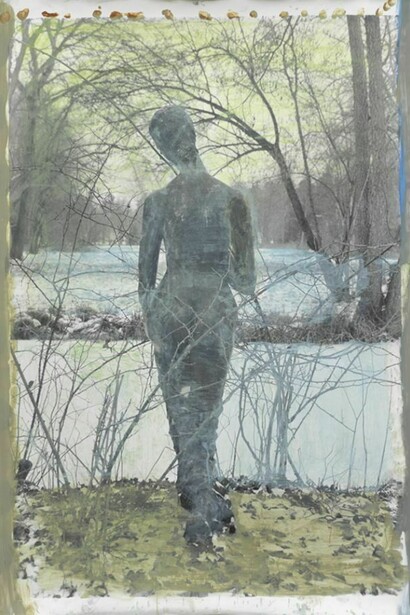 Jeff Cowen, Statua 12, 2013, Silver Gelatin Print, Mixed Media, 171 x 127 cm, 67 1/3 x 50 in © Jeff Cowen, Berlin