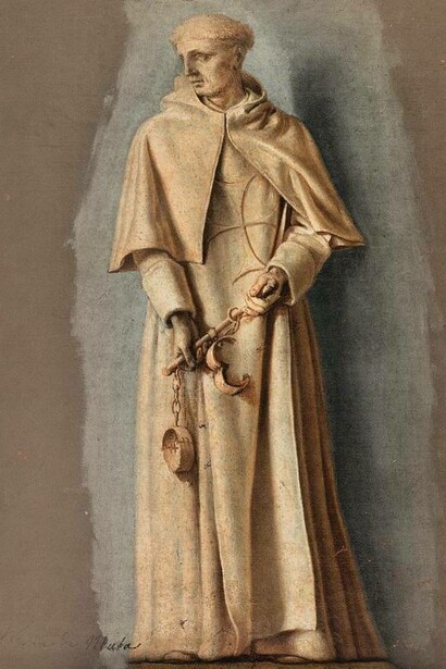 San Giovanni di Matha, fondatore dell'Ordine dei Trinitari, opera di Laurent de La Hyre