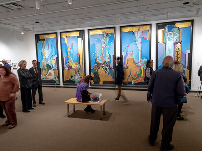 Edward Steichen and the garden, exhibition view. Courtesy of George Eastman Museum