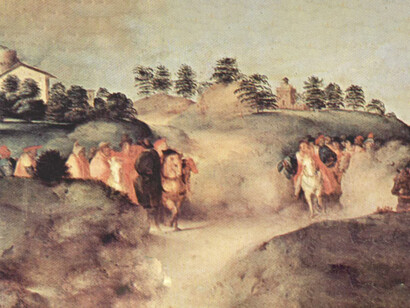 Jacopo Pontormo, Adorazione dei Magi, Cappella Palatina, Palazzo Pitti, Firenze, particolare