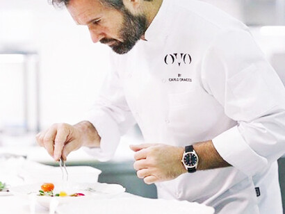 Chef Cracco in cucina