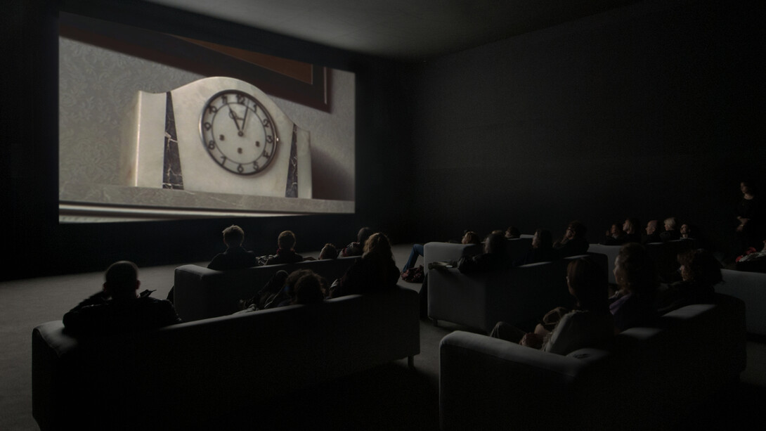 Christian Marclay, The clock, exhibition view. Courtesy of Neue Nationalgalerie