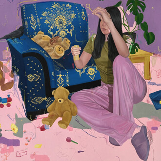 Rahma Lhoussig, Playtime 2, 2023. Courtesy of Unix Gallery