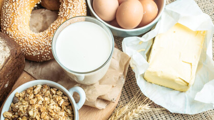 Milk and bakery products are among the most common food groups associated with intolerance