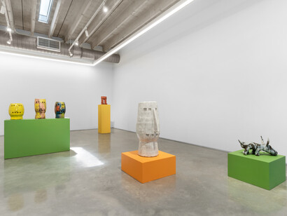 Stanley Edmondson, He Had It Since He First Got It, 2023, installation view, photo by Zachary Balber. Courtesy of Mindy Solomon Gallery