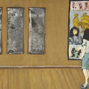 Jorge Varanda (Luanda, 1953 – Lisboa, 2008). Sem título, 1990. Tinta acrílica sobre contraplacado. 32 x 52 cm. Lisboa, Museu Calouste Gulbenkian – Coleção Moderna