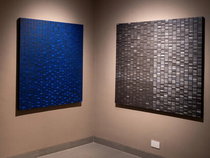 Aditya Krishnamurthy and Supriyo Karmakar, In - equal measure, exhibition view. Courtesy of Akar Prakar