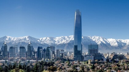 Santiago de Chile at sunset