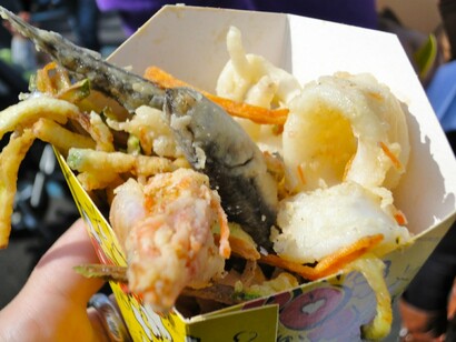 Street food a base di pesce