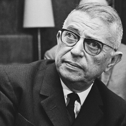 Jean-Paul Sartre en Helsinki, julio de 1965