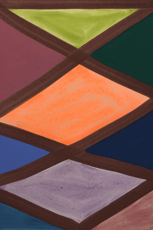Marina Adams, '12x9_277', 2021. Gouache on
Arches Aquarelle Paper, 30.5 x 22.9cm
(12 x 9in). Copyright Marina Adams. Courtesy the
artist and Stephen Friedman Gallery, London.