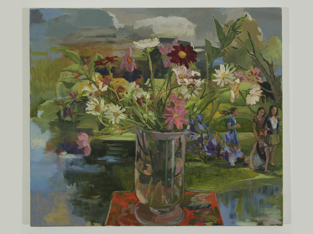 Vera Iliatova, Rosesudden, 2015, oil on canvas, 26 x 30 inches