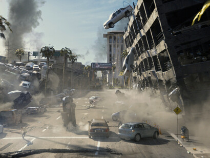 Una scena del film "2012" di  Roland Emmerich