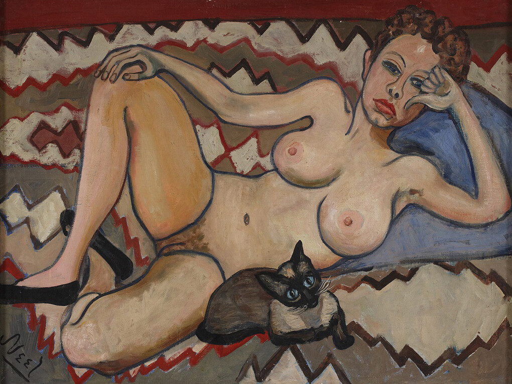 Alice Neel, Pat Ladew, 1949, Oil on canvas, 66 x 86.4 cm, 26 x 34 1/8 in, Collection of Toni Schulman