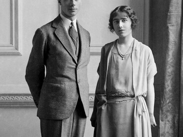 Albert, duca di York – in seguito re Giorgio VI – con Lady Elizabeth Bowes-Lyon – in seguito regina Elisabetta
