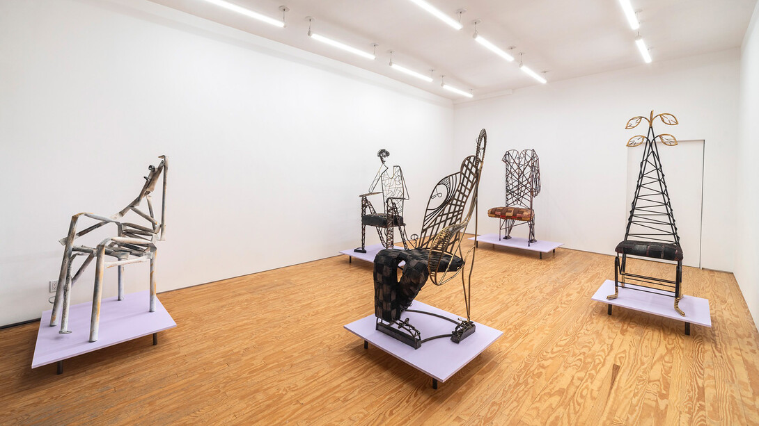 Richard Dial, Wise spirit, exhibition view. Courtesy of March Gallery. Photo by Cary Whittier