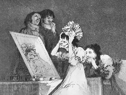 Francisco de Goya, Capricho Nº 55: Hasta la muerte, serie Los Caprichos, 1799